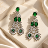 Graceful Stone Flower Earrings