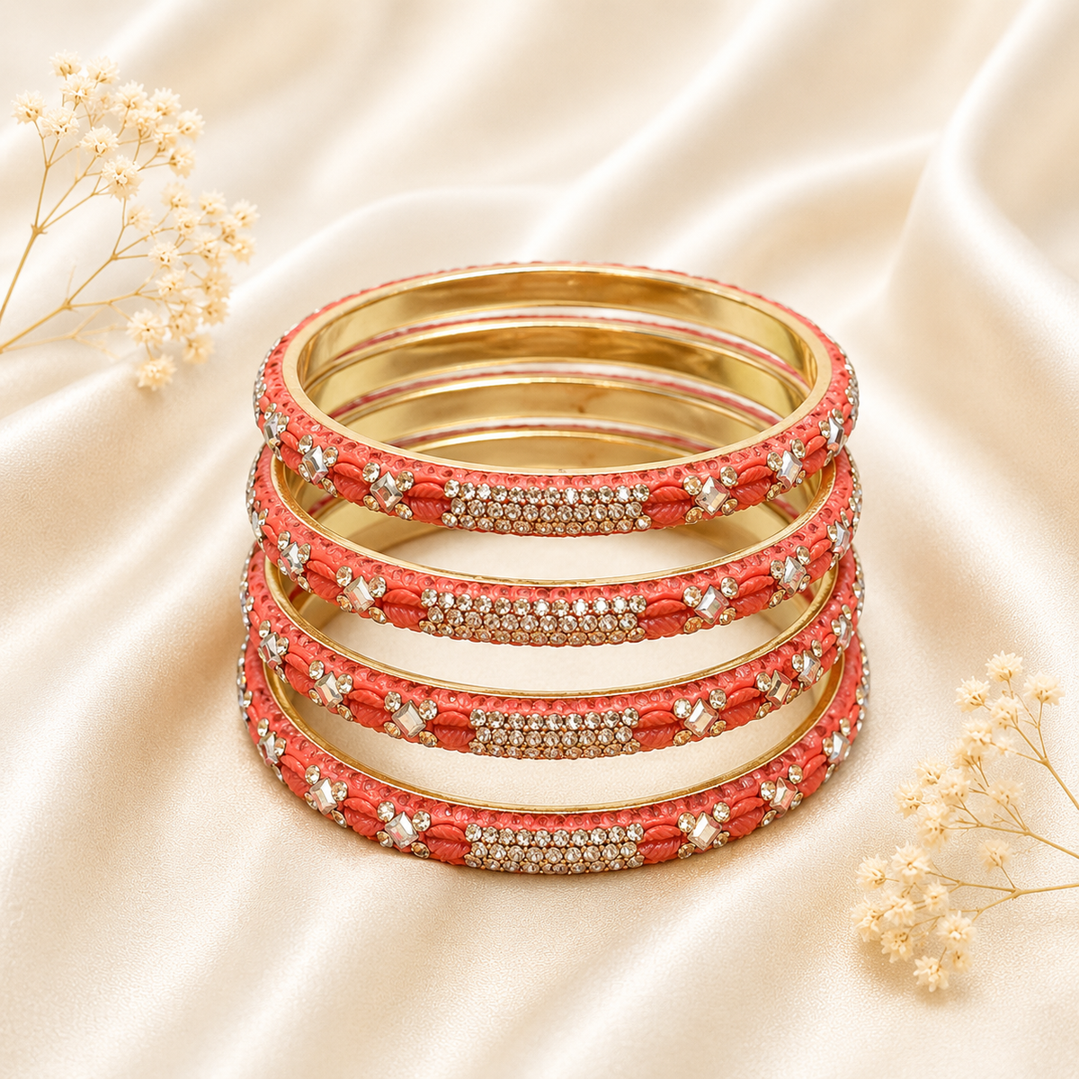 Leaf And Shadow Stone Kada