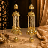 Traditional Pearl And Leaf-Frape Bridal Kalira