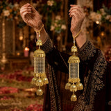 Traditional Pearl And Leaf-Frape Bridal Kalira