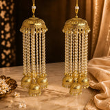 Pearl Layered Jhumka Kalira