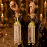 Traditional Pearl And Bead Cascading Bridal Kalira
