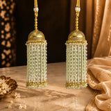 Traditional Jhumar-Style Bridal Kalira Pastel Mint Bead Strands