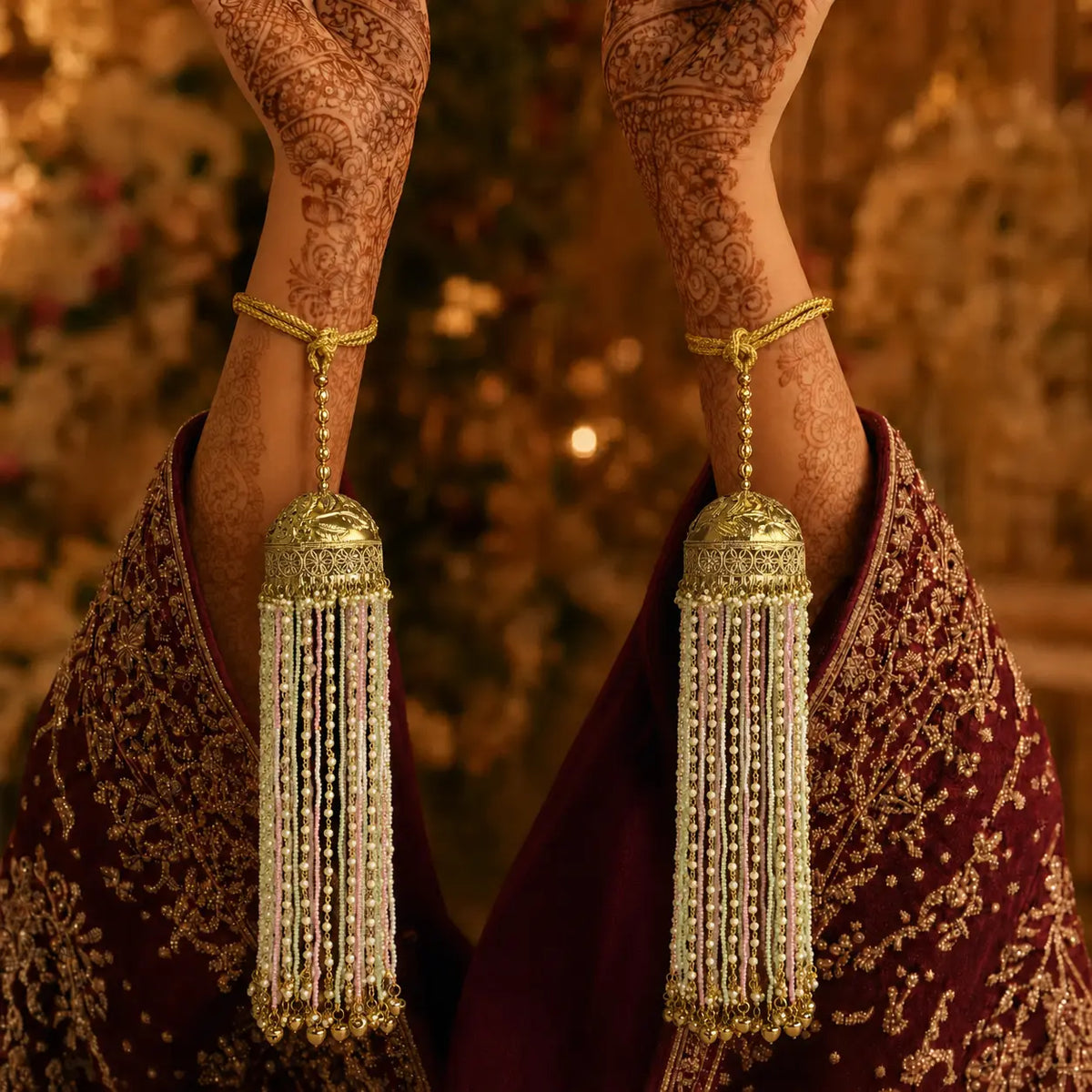 Traditional Punjabi Bridal Kalira With Ghungroo Drops