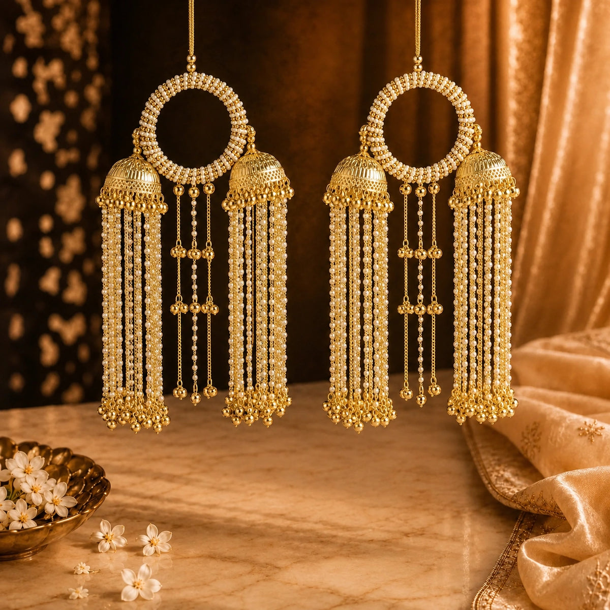 Pearl Bangle Style Kalira With Ghungroo