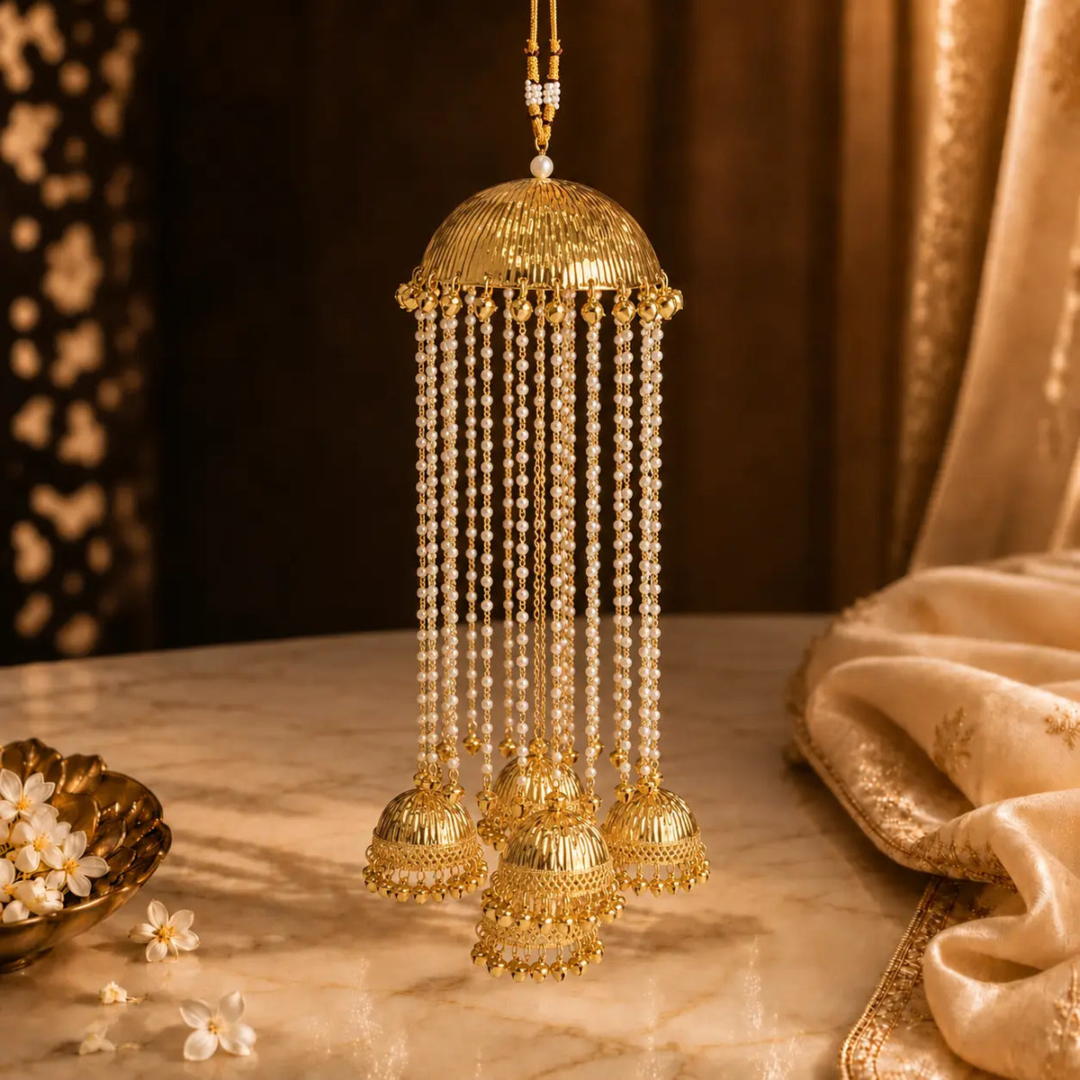 Jhumka-Style Bridal Kalira With Ghungroo