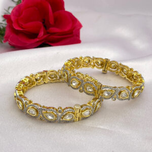 Kundan Bangle with AD Stone Detailing