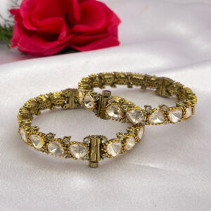 Monzonite Kundan Bangle