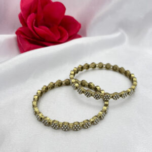 Antique Floral Pearl Bangles