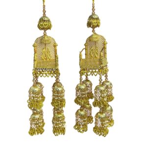 Carrot Polish Kundan Bridal Kaleera