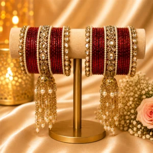 3 Jhumki Bangle Set