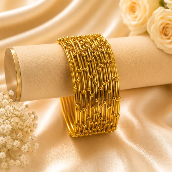 Dotted Metal Bangle