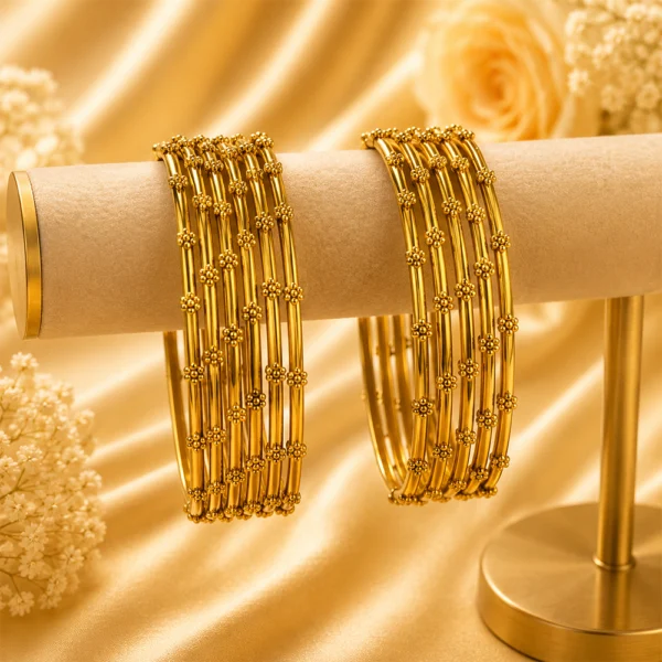 Flower Dotted Bangle