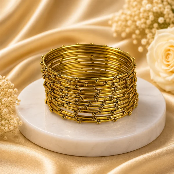Flower Dotted Bangle