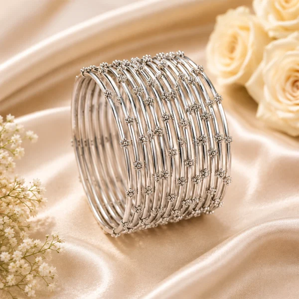 Flower Dotted Bangle