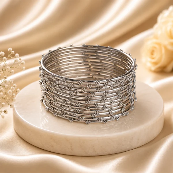 Flower Dotted Bangle