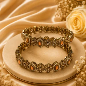 Flower Style Stone Kada (2)