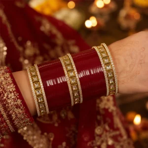 Hexagon Style Kundan Chura (1)