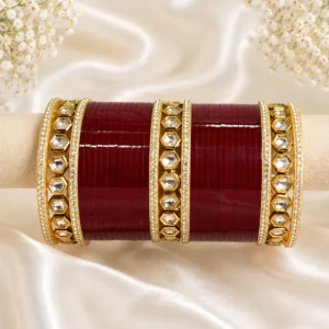 Hexagon Style Kundan Chura
