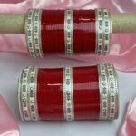 Basic Chura With Kundan Dot Bangle