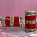 Chura With Drop Square Kundan Work