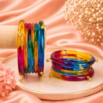 Jelly Bangles Set (Dark-Multi)