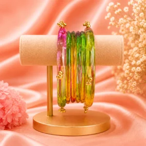Jelly Bangles Set (Light-Multi) (3)