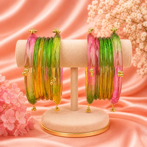 Jelly Bangles Set (Light-Multi)