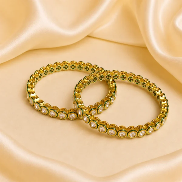 Meenakari Round Kunda Kada