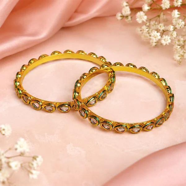 Mini Drop-Kundan Single Line Kada