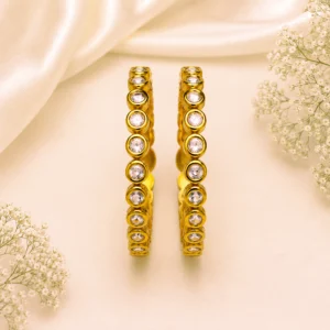Mini Round-Kundan Single Line Kada