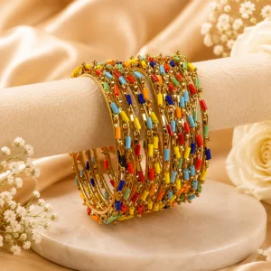 Nalki Metal Bangles (12 Pcs)