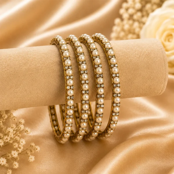 Pearl Stone Bangle
