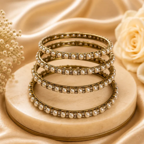Pearl Stone Bangle