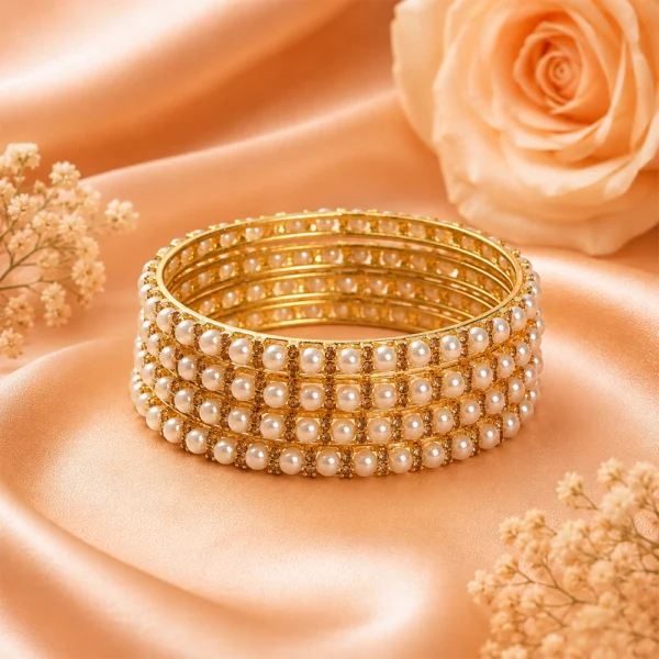 Pearl Stone Bangle
