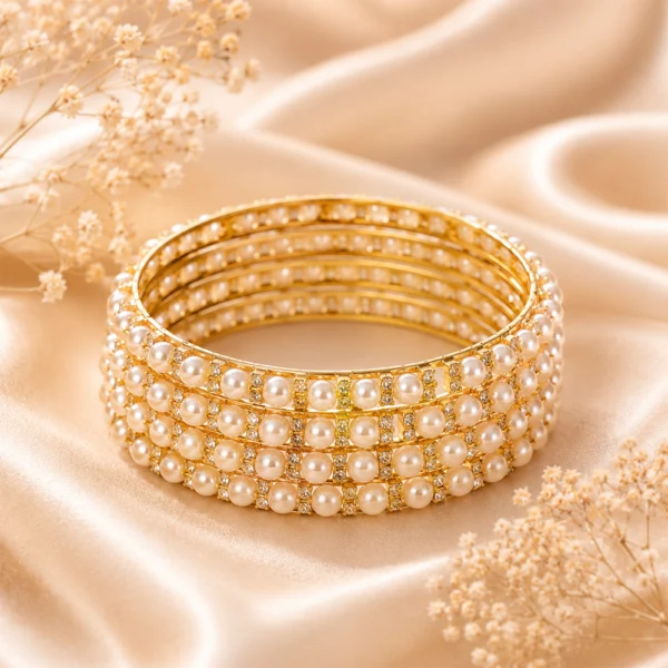 Pearl Stone Bangle