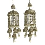 Polki-Pearl With Jhumka Design Bridal Kalira