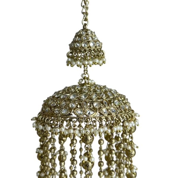 Polki-Pearl With Jhumka Design Bridal Kalira