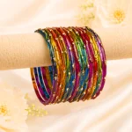 Radisson Glass Bangles (Dark-Multi)