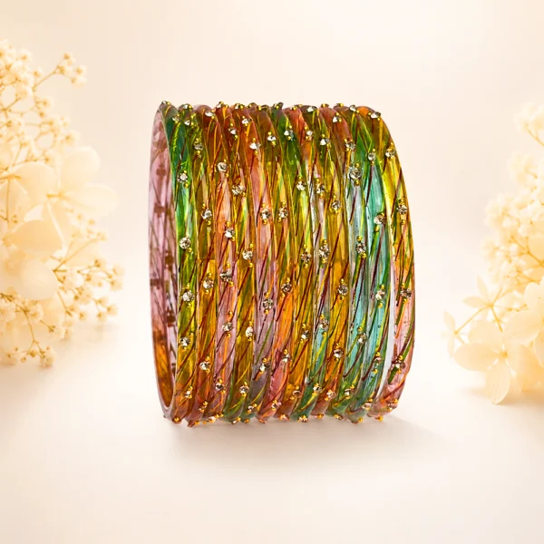 Radisson Glass Bangles (Light-Multi)