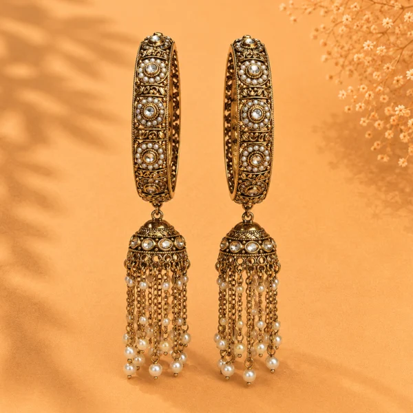 Round Pearl Stone Hanging
