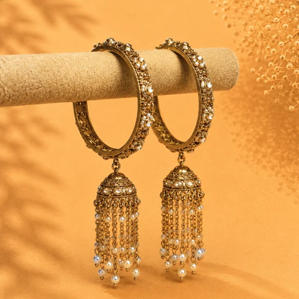 Round Pearl Stone Hanging
