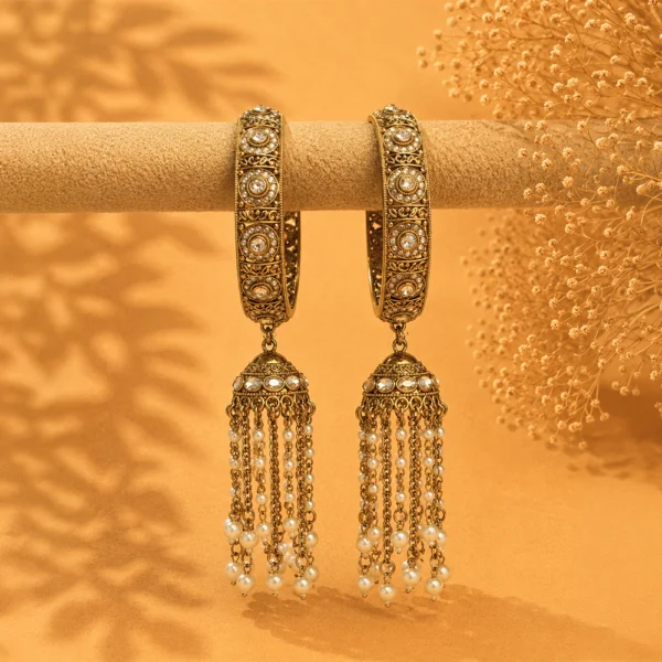 Round Pearl Stone Hanging