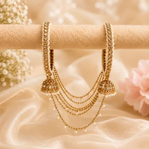 Round Shape Jhula Hanging (White Stone) (2)