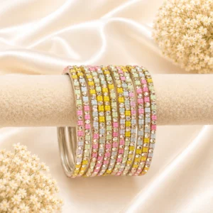 Sleek Fancy Multicolor Lac Bangles (Light-Multi)