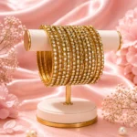 Square Stones Glass Bangles