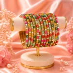 Square Stones Glass Bangles