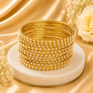 Suraj Mukhi Bangles (Golden Pearl) (2)