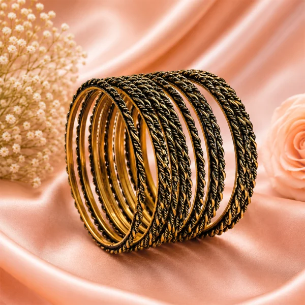 Twisted Design Metal Bangle